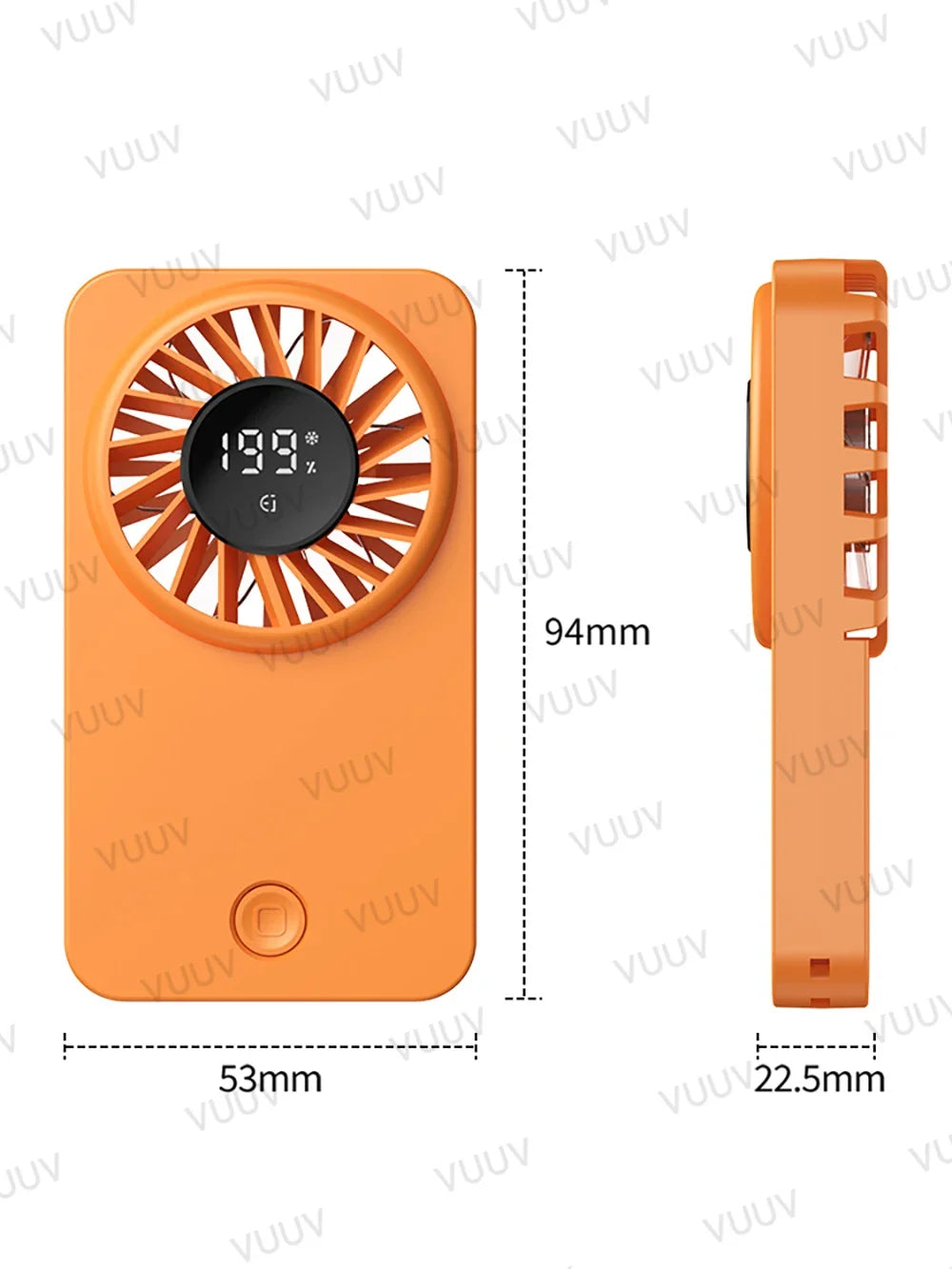 Ventilador de Mano Portátil de Alta Velocidad con Carga USB
