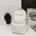 Mochila informal de nailon con múltiples bolsillos, mochila de gran capacidad con puerto de carga USB, bolso duradero para la escuela y el trabajo