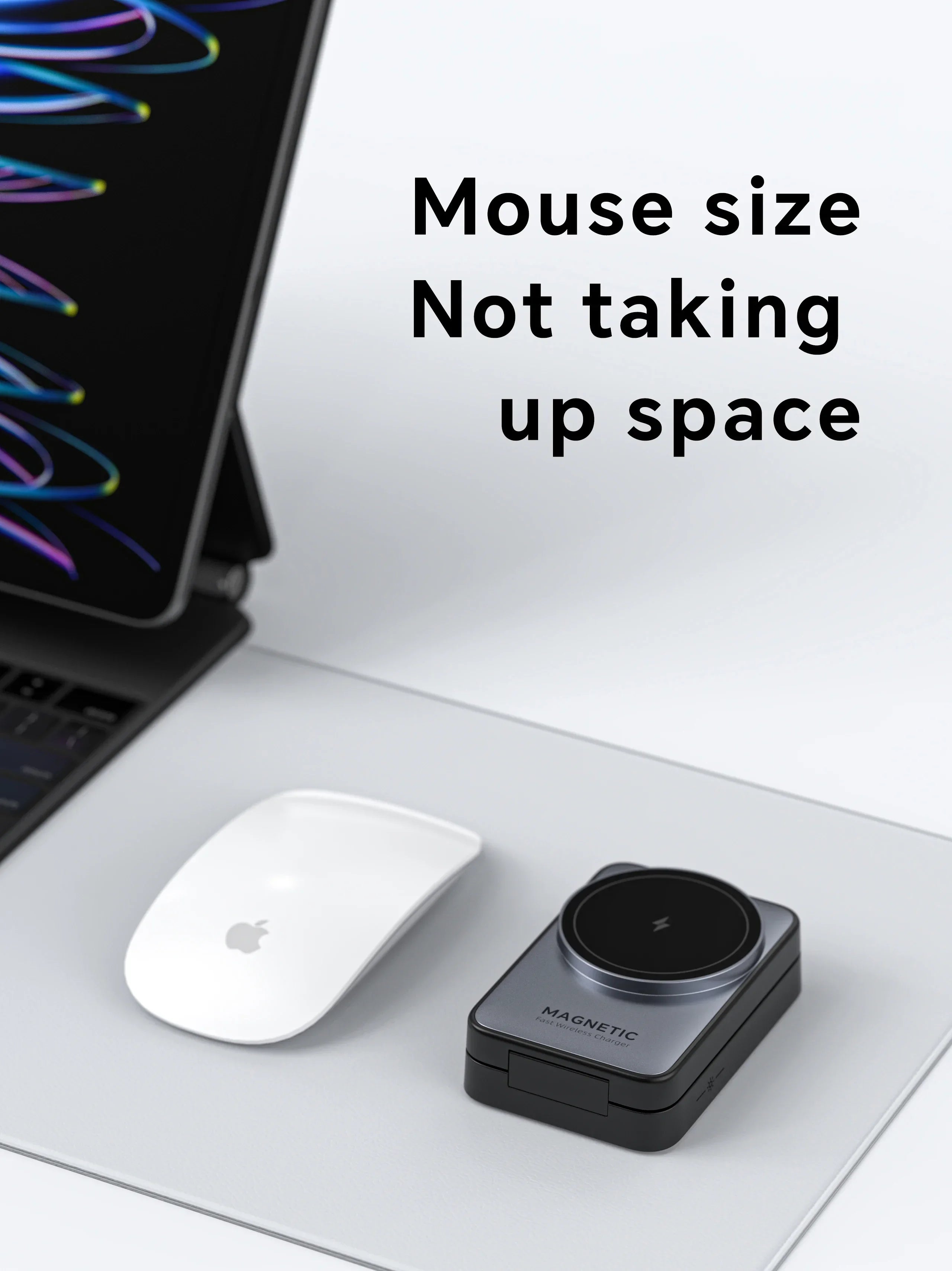 Soporte de Carga Inalámbrico Magnético 3 en 1 Plegable para Magsafe iPhone 16 15 14 13 Apple Watch 2-9 Airpods Pro, Estación de Carga Rápida