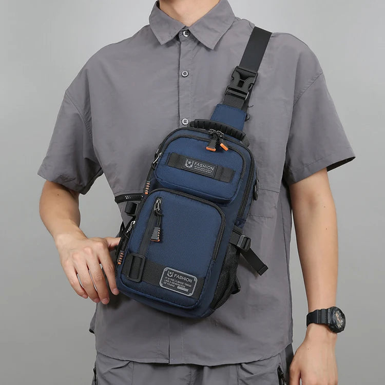 Bolso Bandolera Funcional y Moderno - Bolso de Pecho, de un Solo Hombro, Correa Ajustable, Perfecto para Viajes y Uso Diario