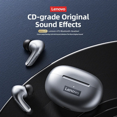 Auriculares Lenovo LP5 TWS Bluetooth Inalámbricos con Micrófono