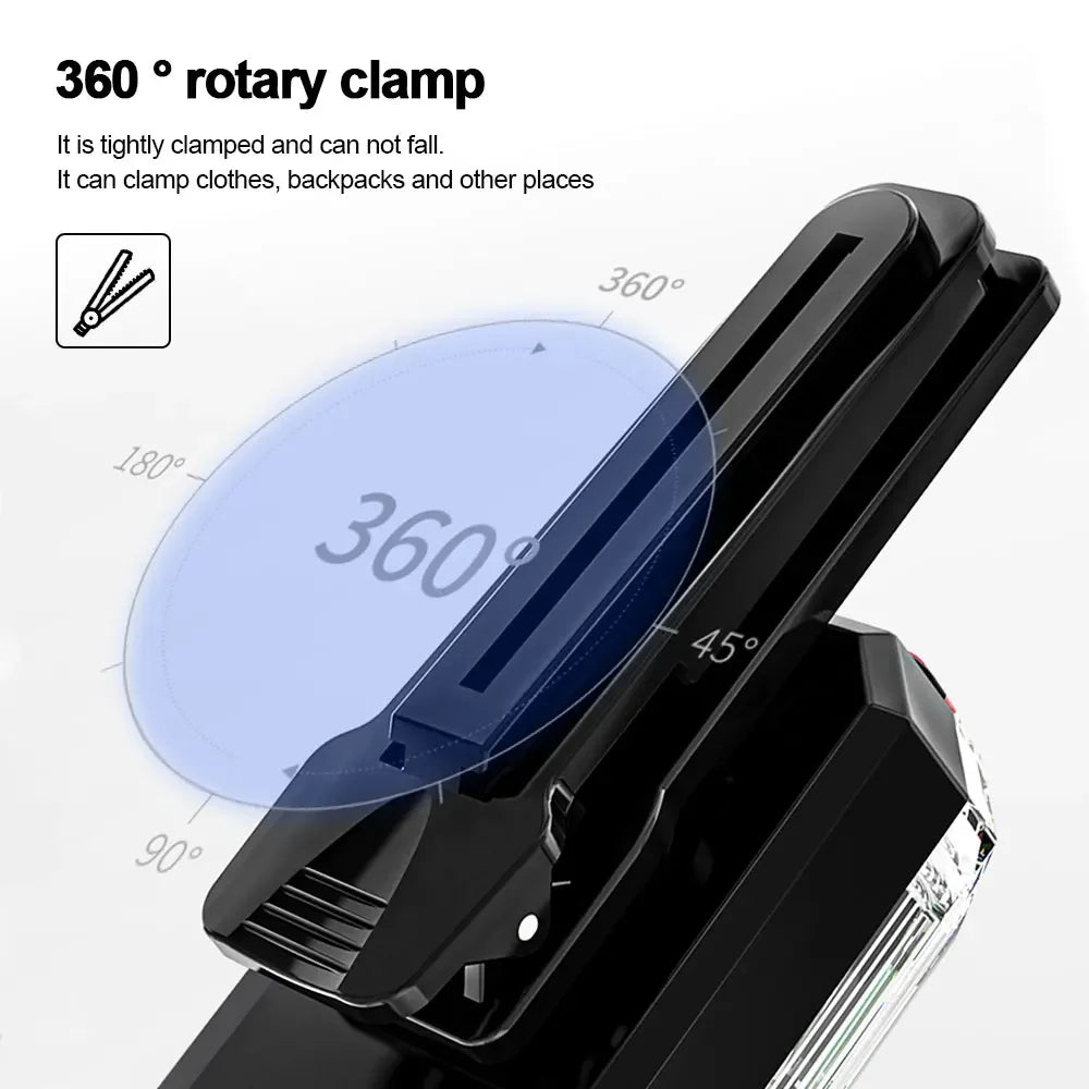 Luz LED Estroboscópica con Clip para Correr y Seguridad