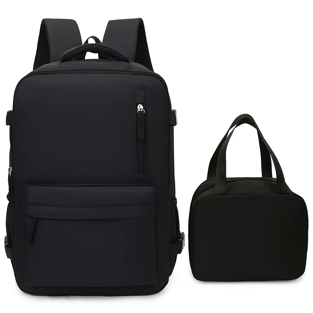 Juego de 2 Mochilas de Viaje, Mochila de Mano 180 °     Bolso de Mano Mini con Compartimento para Zapatos de Apertura Completa, Ideal para Viajes de Fin de Semana