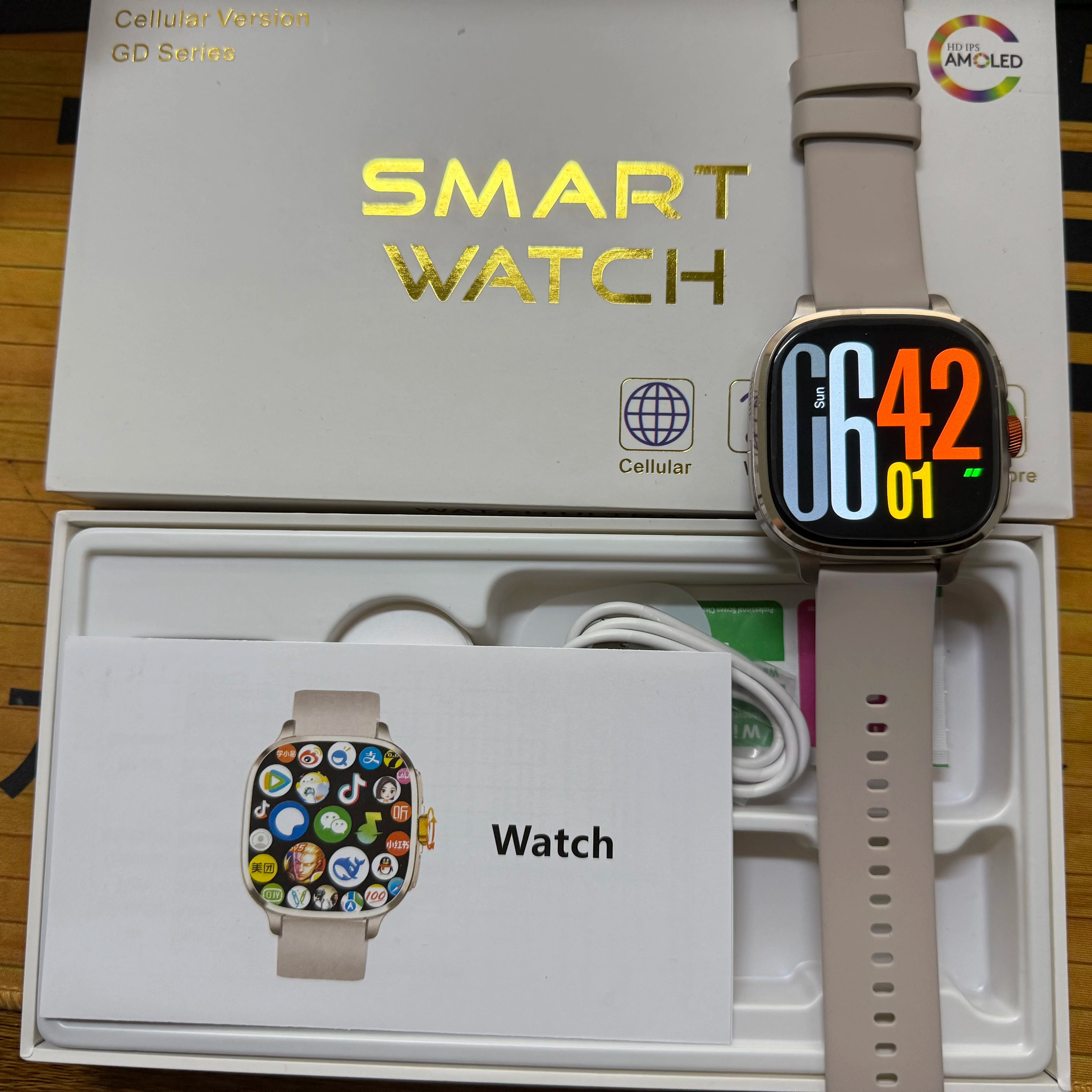 S99 Smartwatch 5G con pantalla Amoled de 2,4 pulgadas 900W cámara giratoria WIFI GPS posición brújula NFC Bluetooth reloj inteligente hombres mujeres