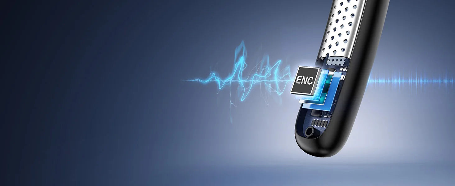 Auriculares Bluetooth 5.4 con Micrófono ENC y Conexión Multipunto