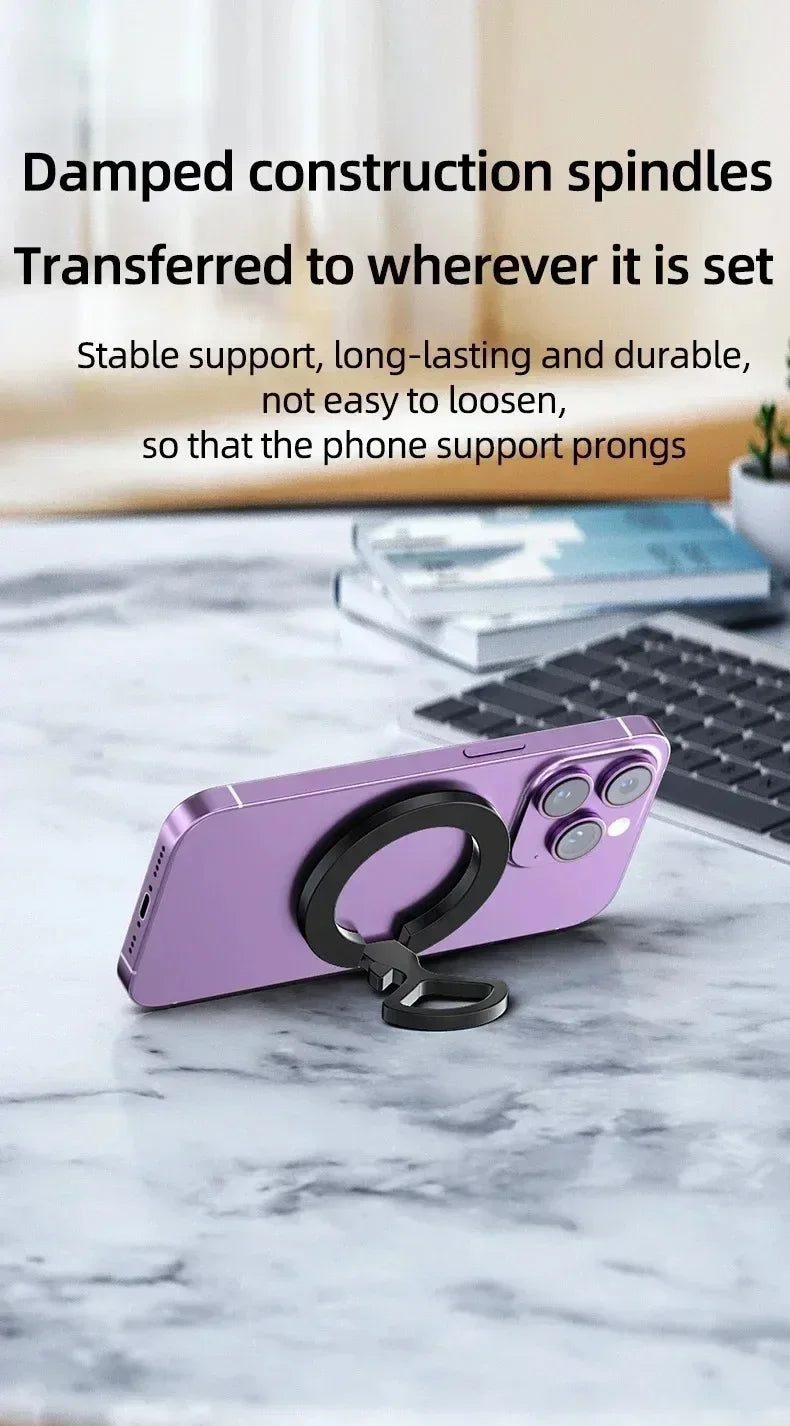 Soporte Magnético para Teléfono de Coche con Anillo, Soporte de Imán Potente y Abrebotellas para Magsafe iPhone 17 16 15 14 13 12 Pro Max