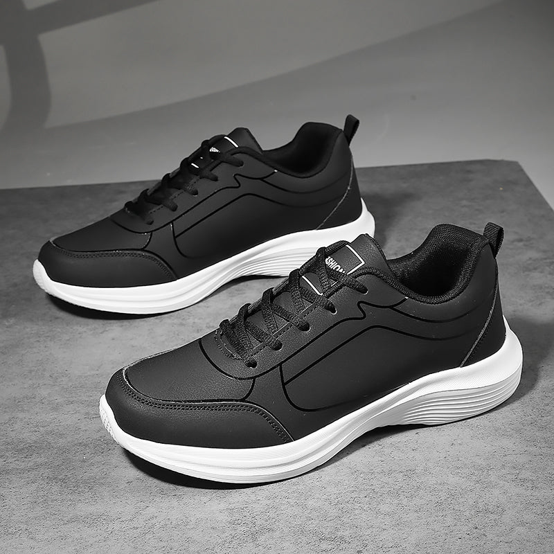 Nuevos zapatos para correr para hombre, zapatillas cálidas de invierno para hombre, zapatos antideslizantes transpirables para caminar para hombre, zapatos informales suaves con cordones, ligeros