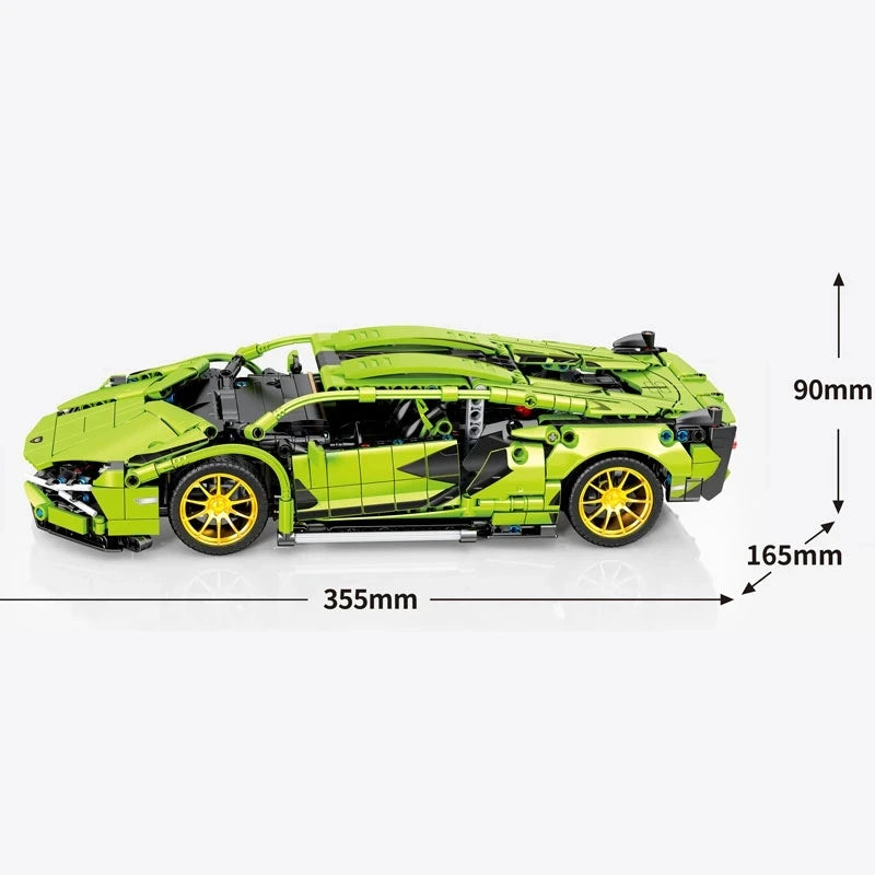 Coche de carreras de alta tecnología Lambor Sian FKP 37, bloques de construcción compatibles con juego de ladrillos técnicos 42115, juguetes, regalos de cumpleaños para niños