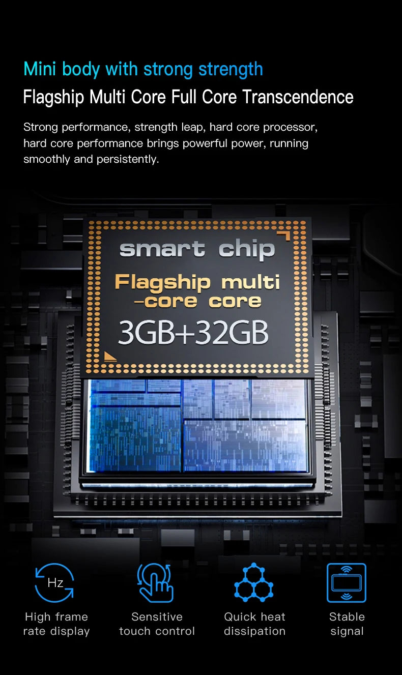 Mini24 Mini Teléfono Inteligente Android de 3.0 Pulgadas, 3GB RAM, 32GB ROM, Doble SIM, Doble Modo de Espera, Teléfono Móvil 3G, Google Play Store