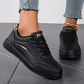 Zapatillas Deportivas Casuales de Mujer — Cuero Sintético, Suela Antideslizante