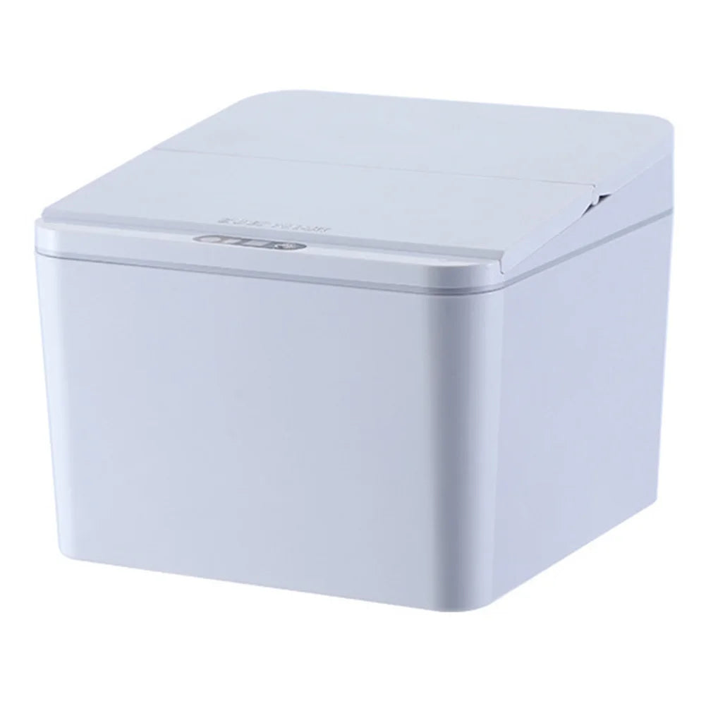 Papelera automática de escritorio con sensor por inducción, recargable USB, 4 L