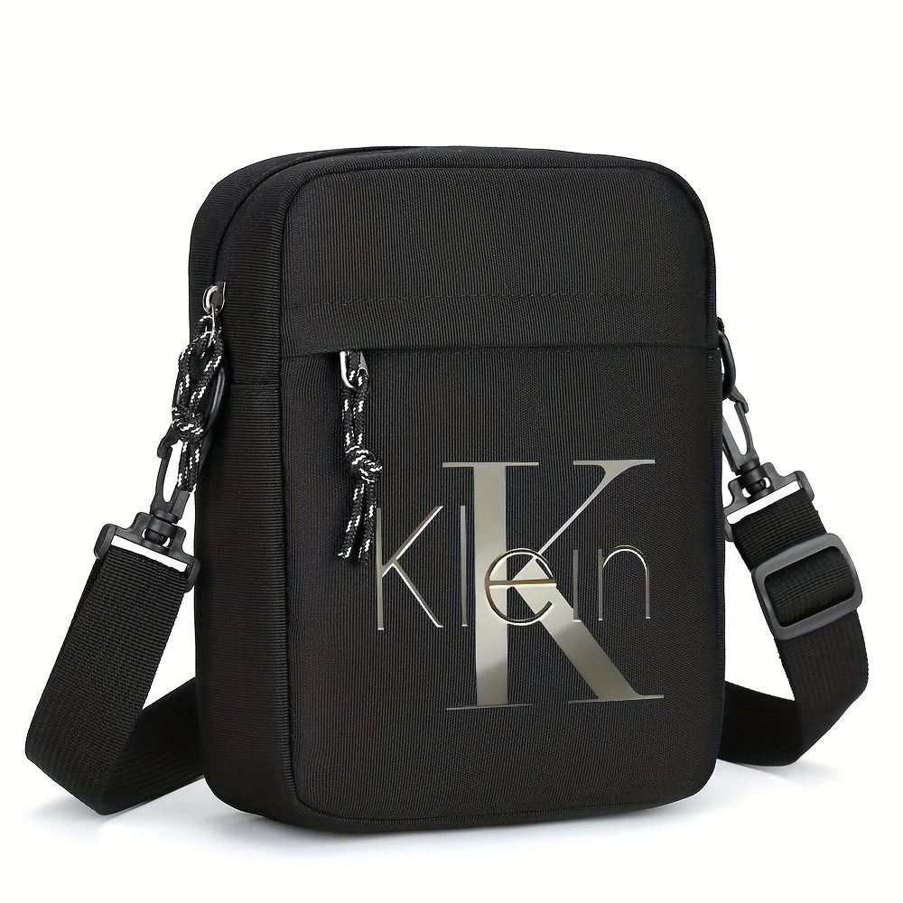 Bolso Cruzado para Hombre con Estampado Klein