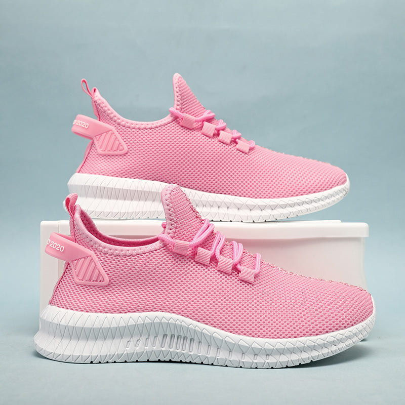 Zapatillas de correr transpirables para hombre, zapatos informales con plataforma a la moda para hombre, zapatos vulcanizados ligeros para mujer, zapatillas antideslizantes flexibles