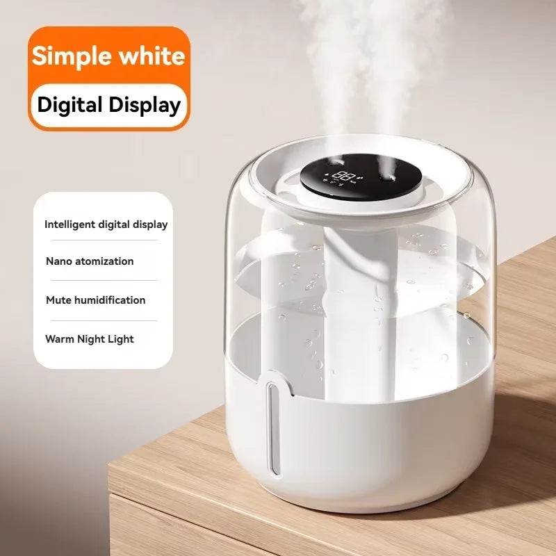 Humidificador de Aire Grande 4.8L Difusor USB