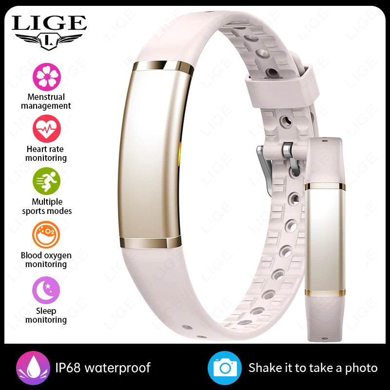 Pulsera inteligente Bluetooth LIGE con monitor de salud y frecuencia cardíaca