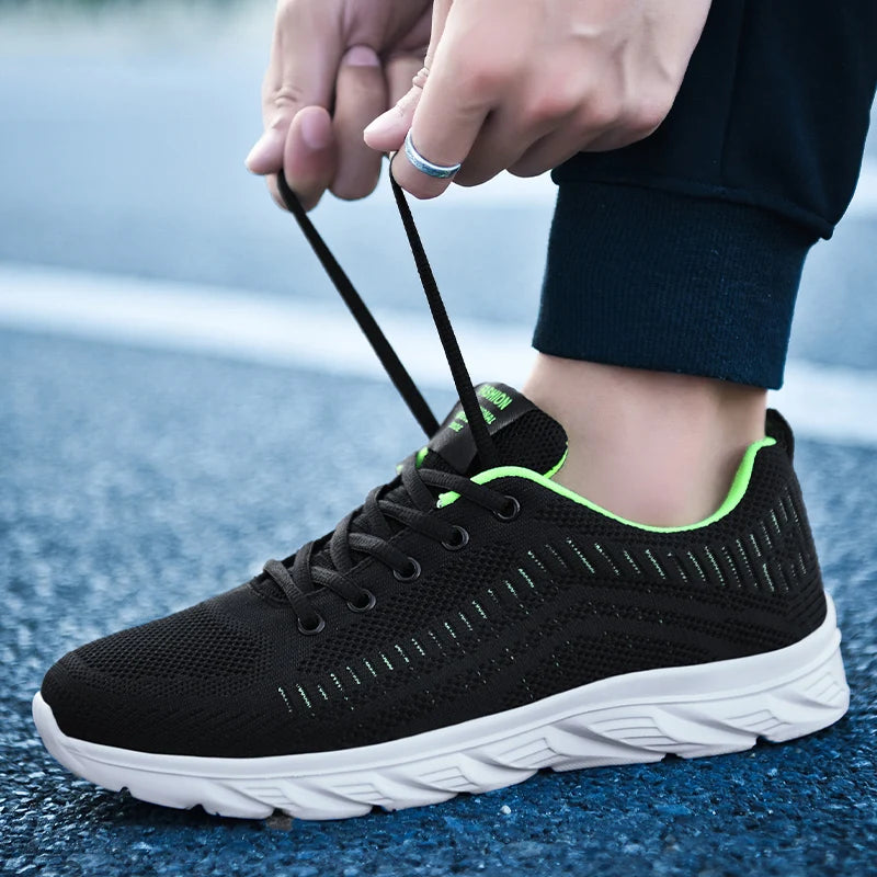 YRZL Zapatillas para correr para hombre, zapatillas deportivas ligeras a la moda, zapatillas transpirables para caminar, zapatillas deportivas cómodas para hombre