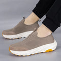 Zapatillas de malla sin cordones para hombre, suela gruesa, informales