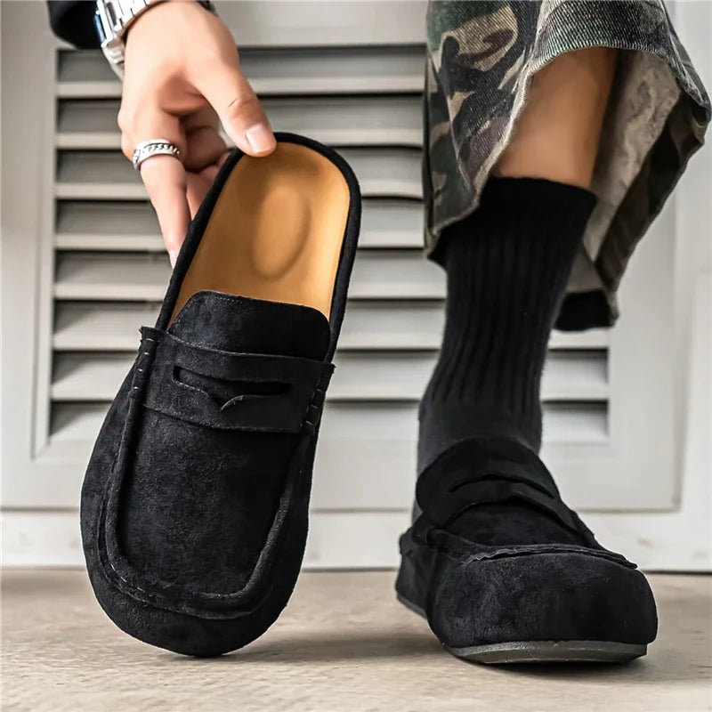 Pantuflas unisex tipo mule antideslizantes para interior y exterior