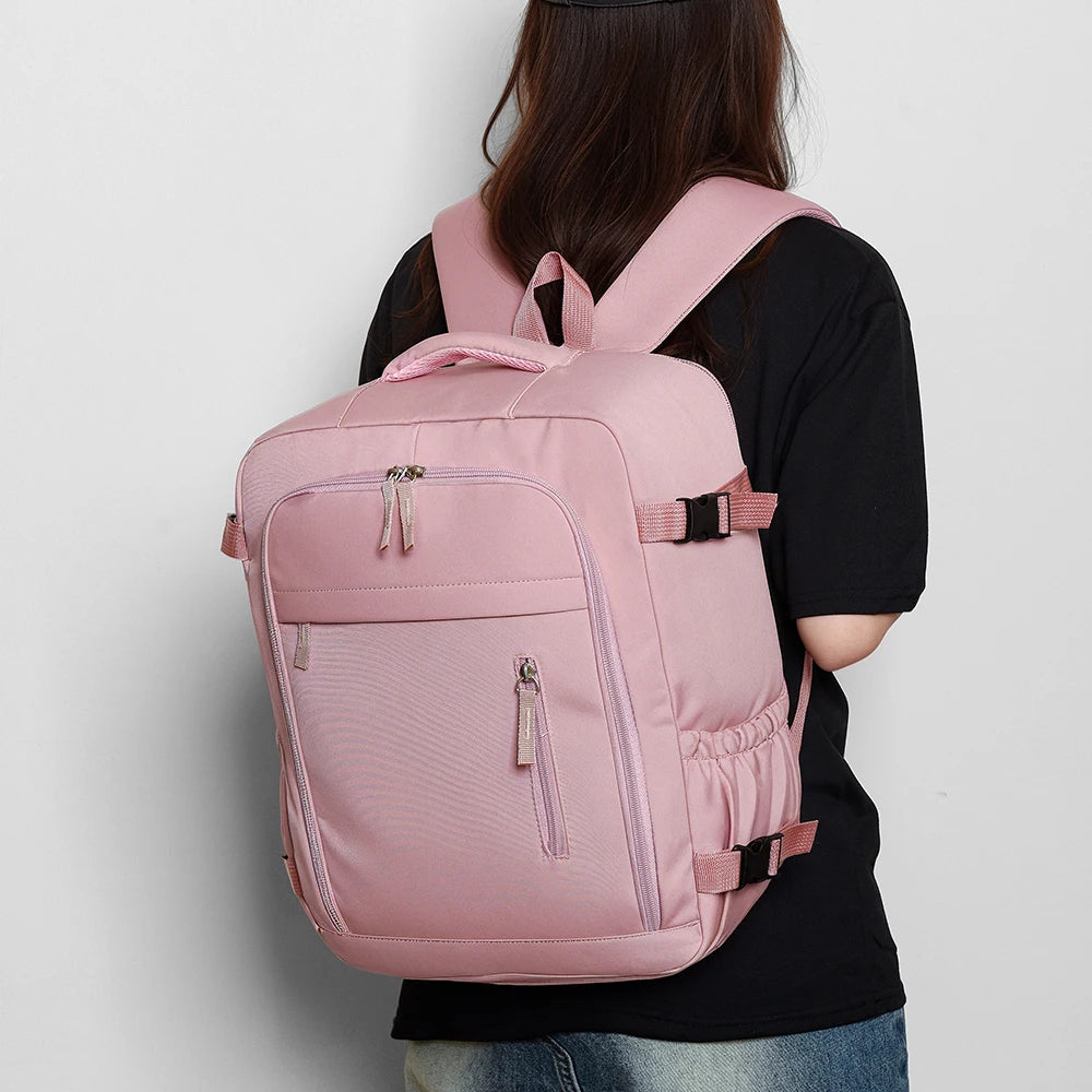 Mochila de Cabina 180° para Viajes y Negocios con Compartimento para Zapatos