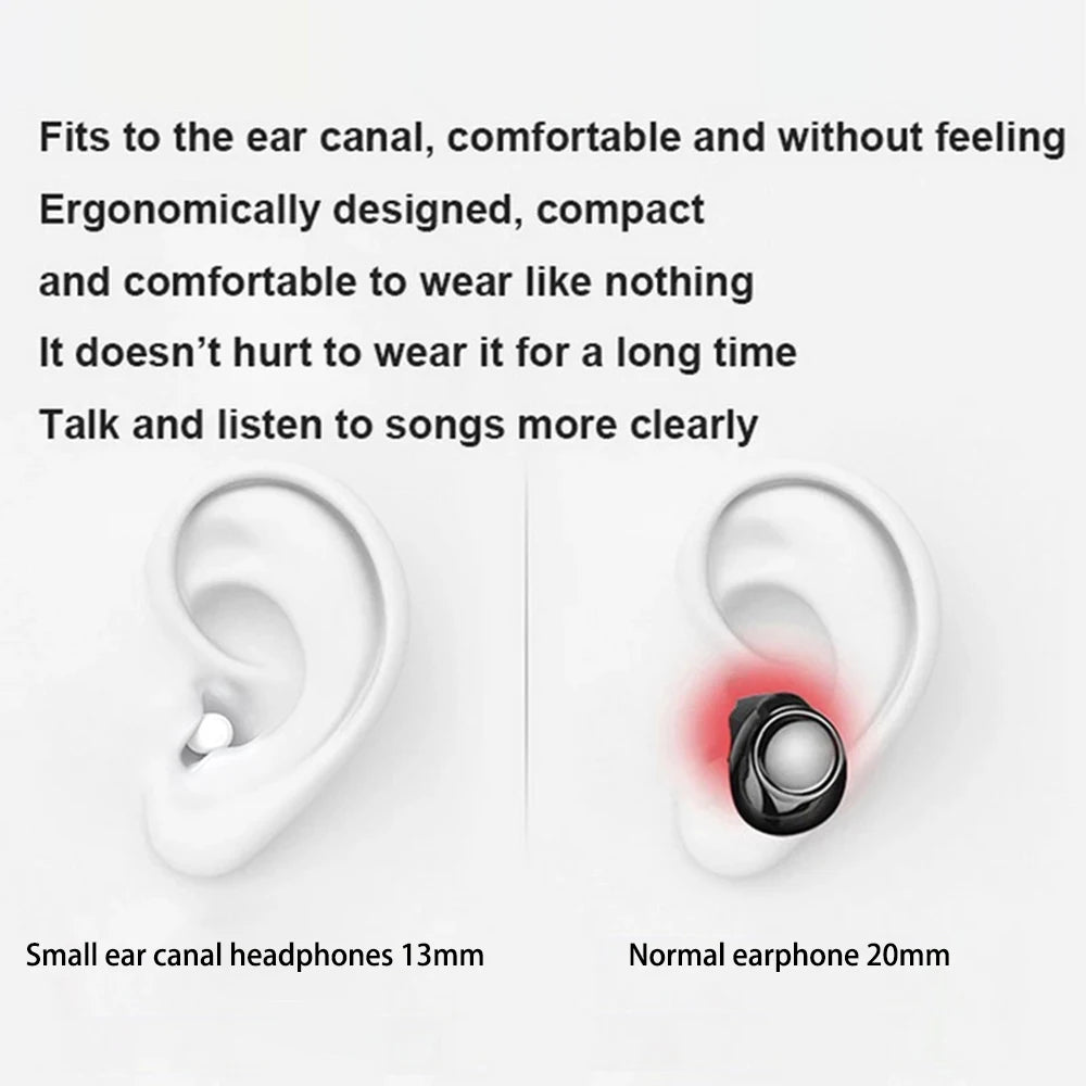 Auriculares Invisibles para Dormir TWS Bluetooth