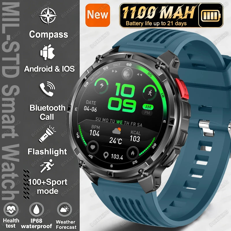 T-Rex3 Ultra Reloj Inteligente Militar GPS 1100mAh