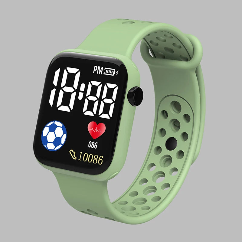Reloj Digital LED YIKAZE para niños y niñas, relojes deportivos desechables, correa de silicona, reloj electrónico Digital para niños