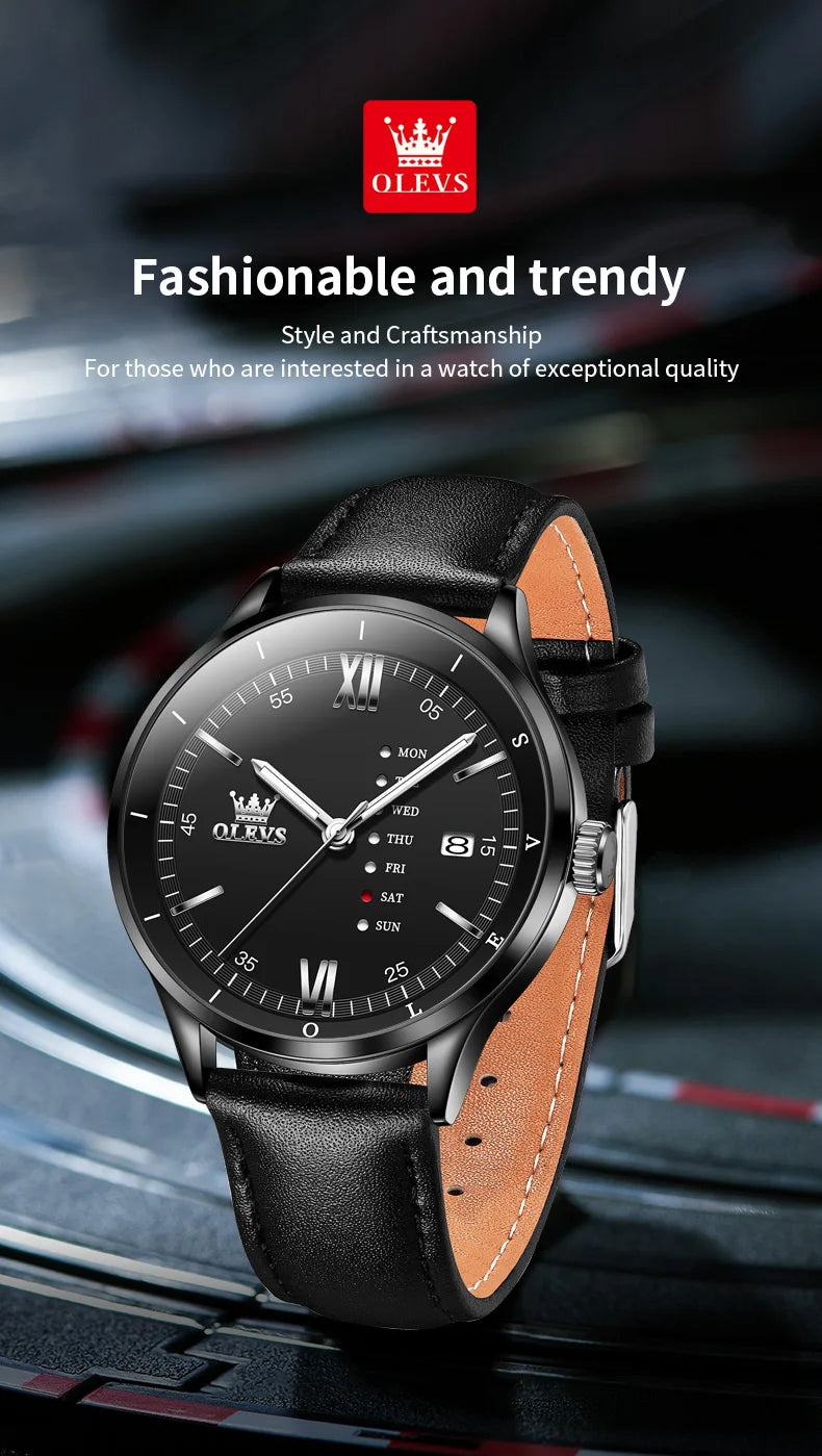 Reloj de Cuarzo OLEVS 2931 para Hombre con Movimiento Japonés