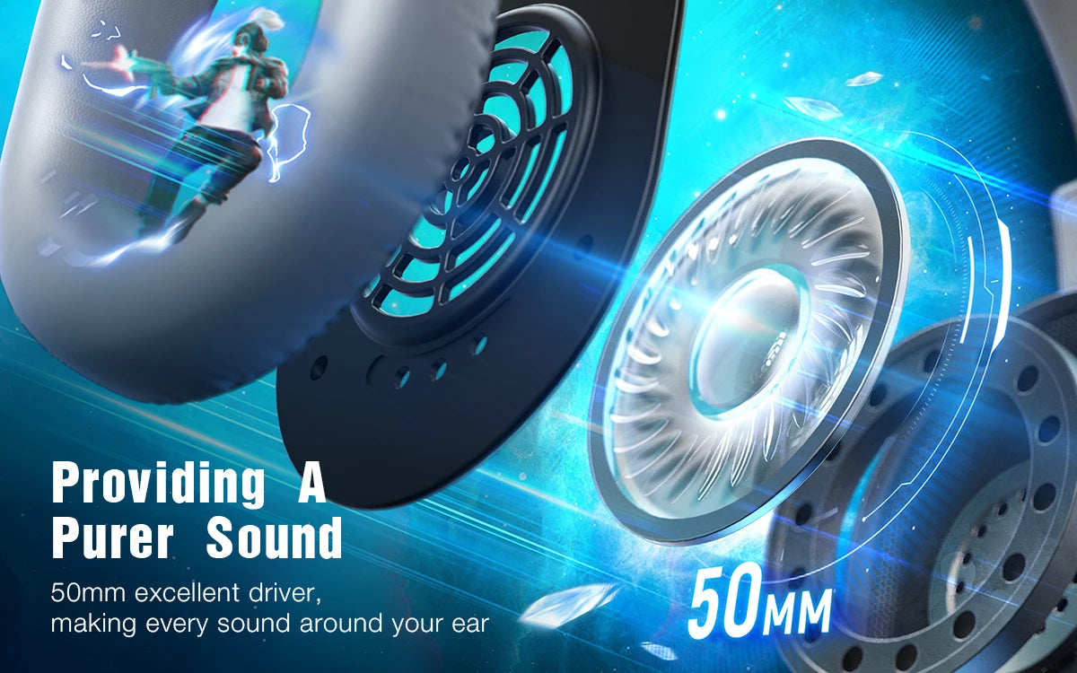 FIFINE-auriculares para juegos USB con sonido envolvente 7,1/conector de 3,5mm/micrófono, auriculares con cable sobre la oreja para PC PS4/5 Xbox Ampligame H9W