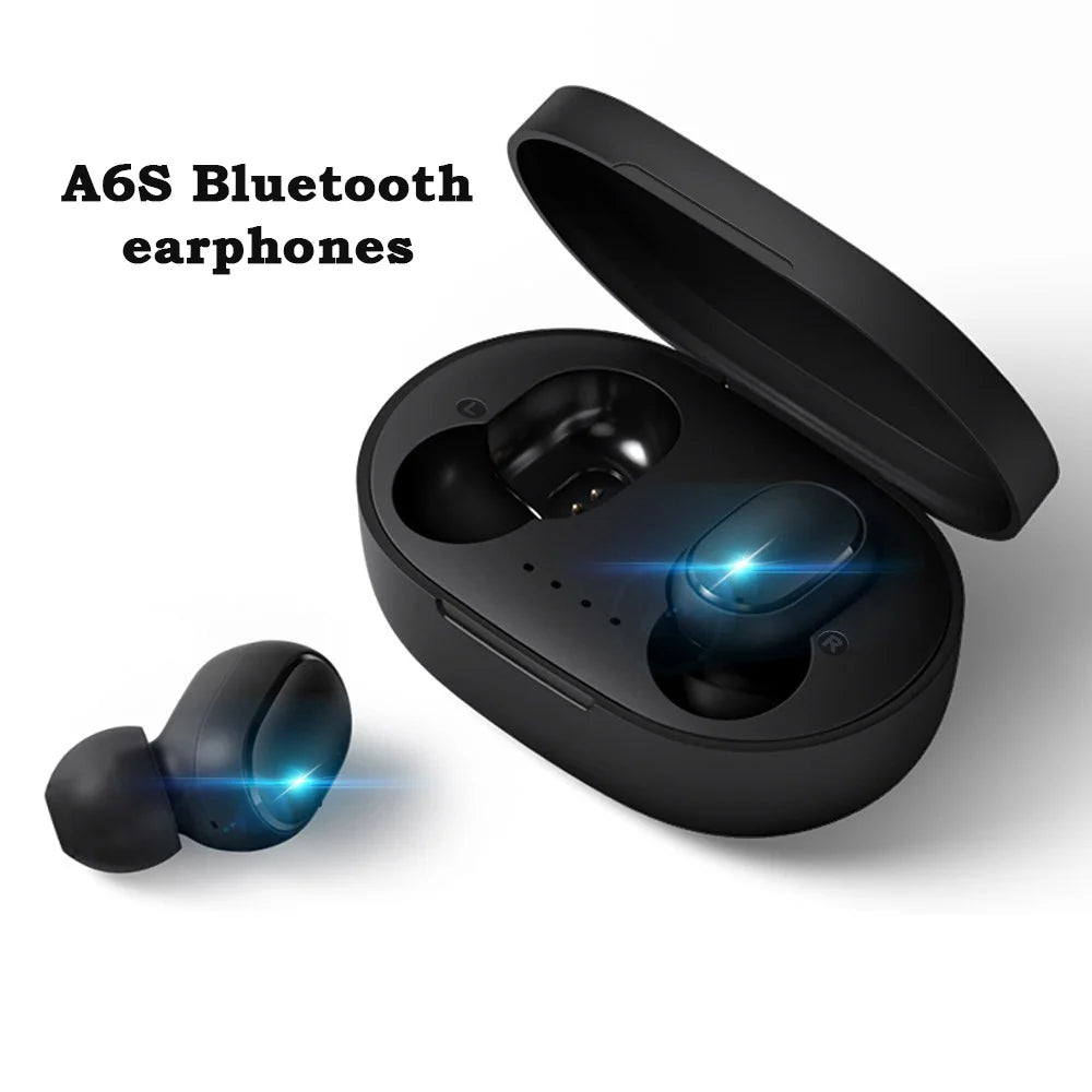 Auriculares inalámbricos Bluetooth A6S Fone TWS con micrófono para Xiaomi auriculares con cancelación de ruido auriculares Bluetooth
