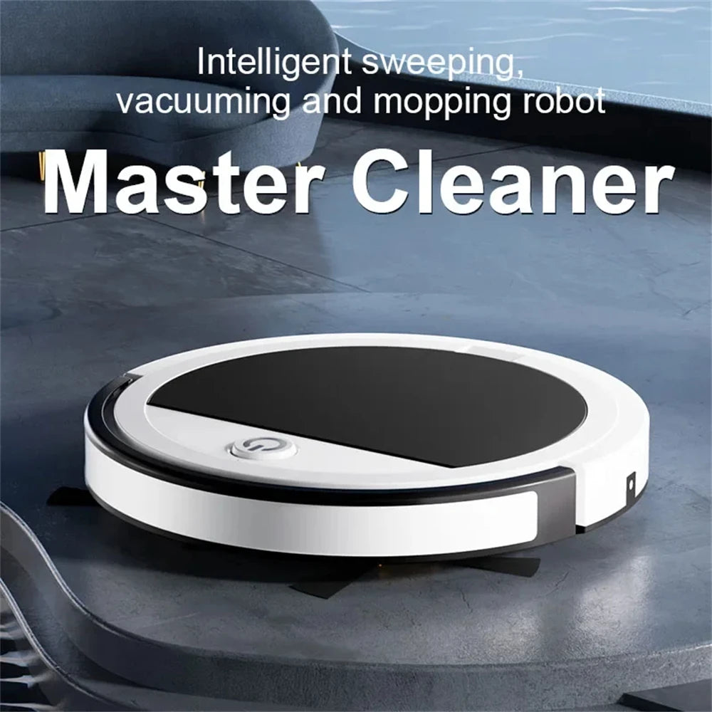 Fregona Inteligente Multifuncional, Aspiradora con Control Remoto, Robot Silencioso