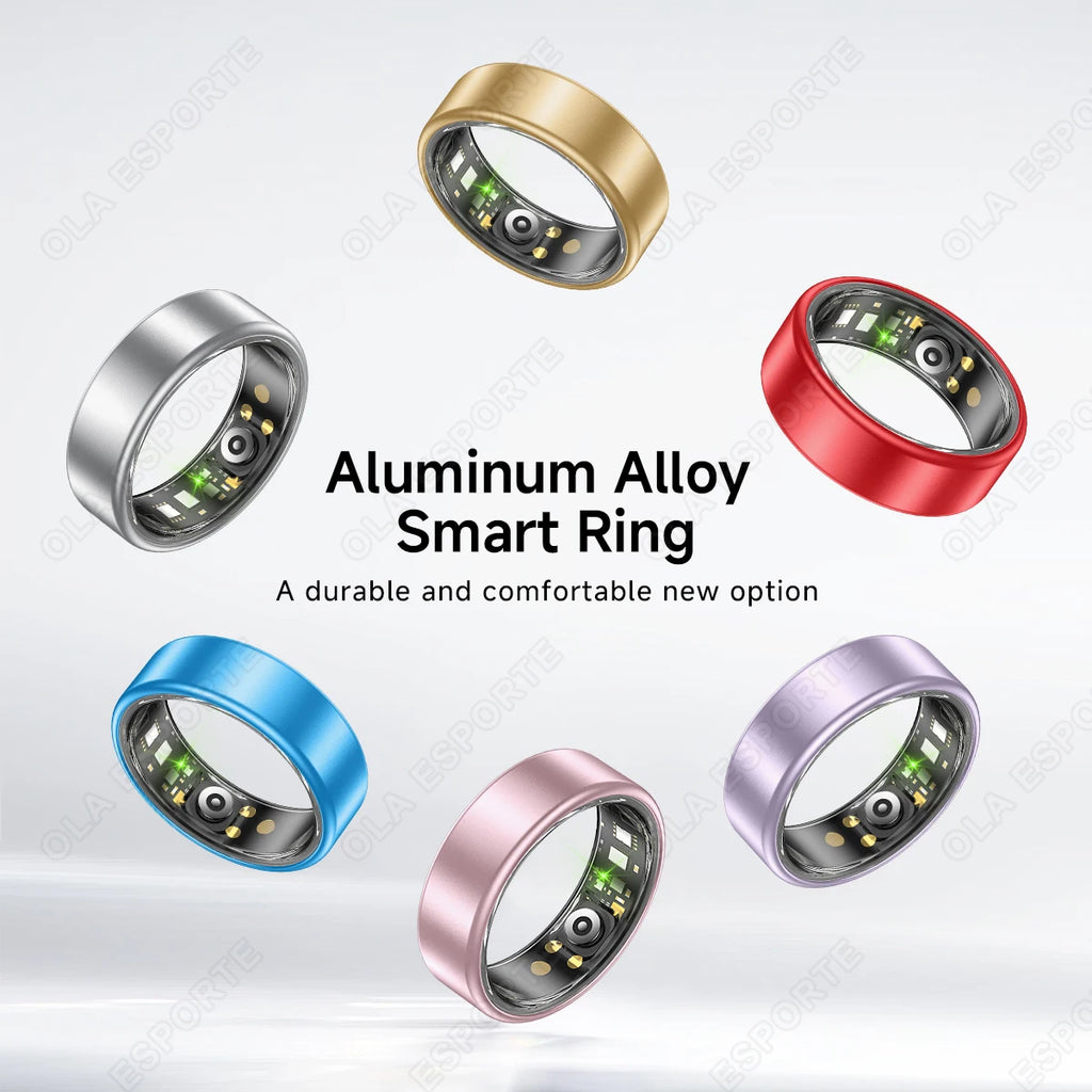 Nuevo Anillo Inteligente R12 2026 con Caja de Carga, Gestor de Salud, Resistente al Agua IP68 5 ATM, Múltiples Modos Deportivos, Anillos Inteligentes para Hombres y Mujeres