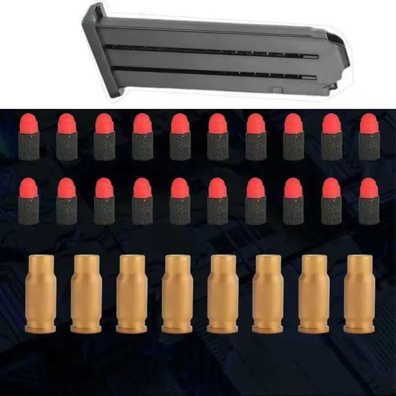 Pistola de juguete educativa 5S1, pistola de juguete con expulsión de cartuchos, pistola de balas blandas de espuma para niños, adultos, pistola de Airsoft, regalo de cumpleaños para niños