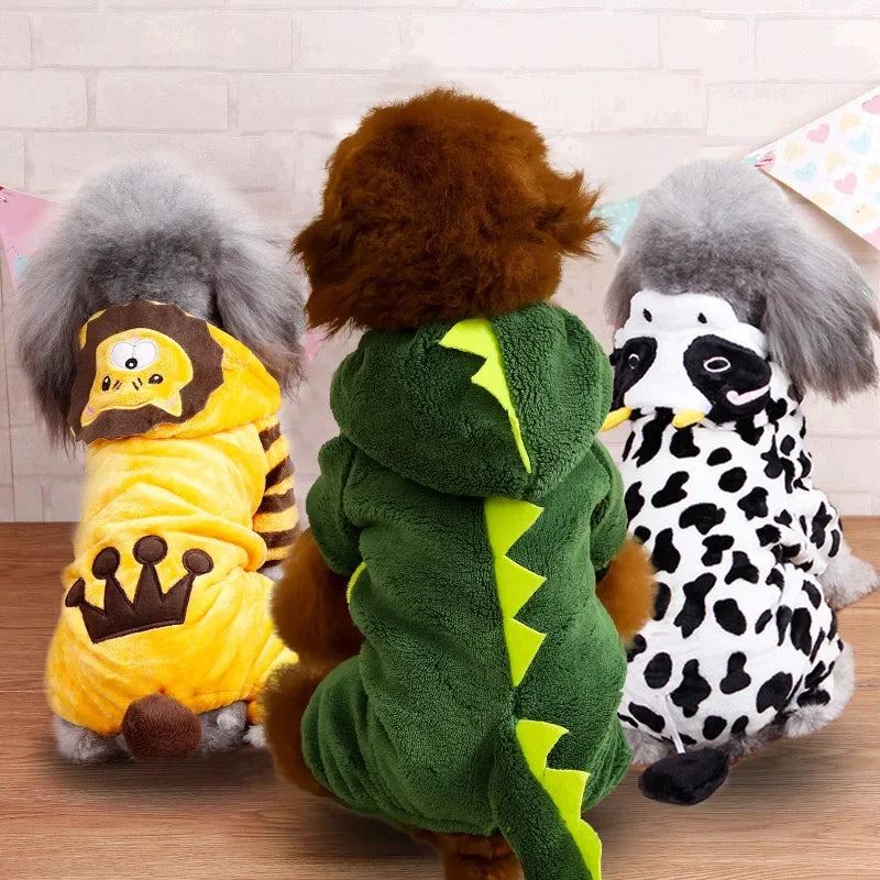 Suéter con Capucha para Perros y Gatos - Ropa Polar Cálida para Mascotas