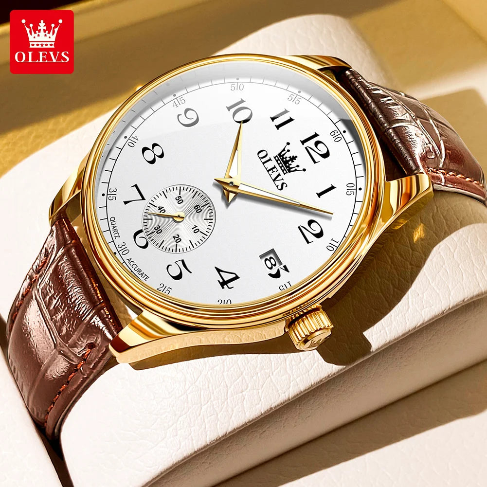 Reloj de Cuarzo OLEVS 3622 para Hombre, Resistente al Agua, Luminoso