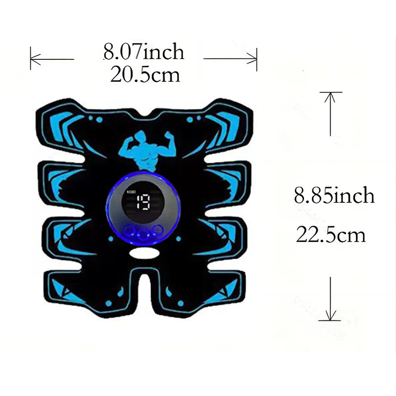 Estimulador Muscular EMS Recargable USB 3 en 1 para Abdomen y Brazos