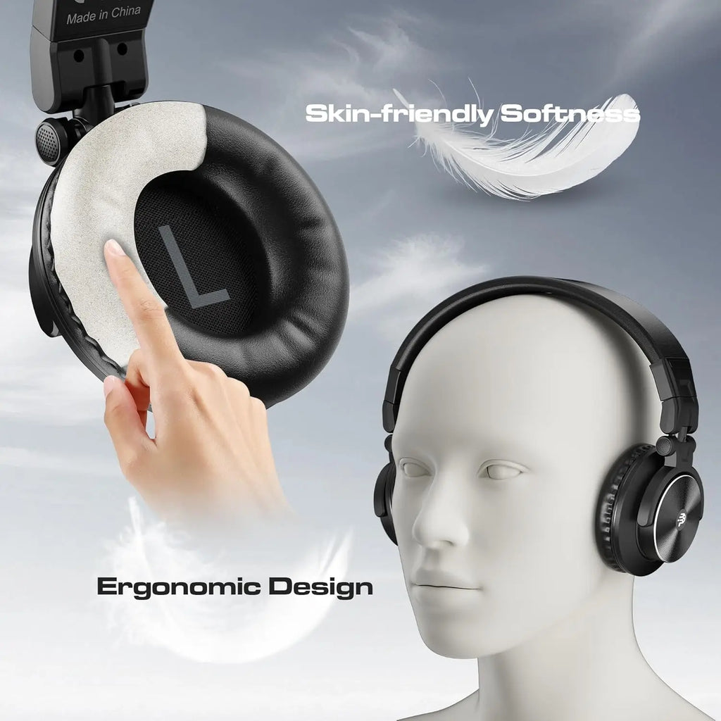 Auriculares de estudio DJ auriculares profesionales 40kHz estéreo de alta resolución 3,5mm/6,35mm conector de Audio grabación con cable auriculares Monitor de Audio
