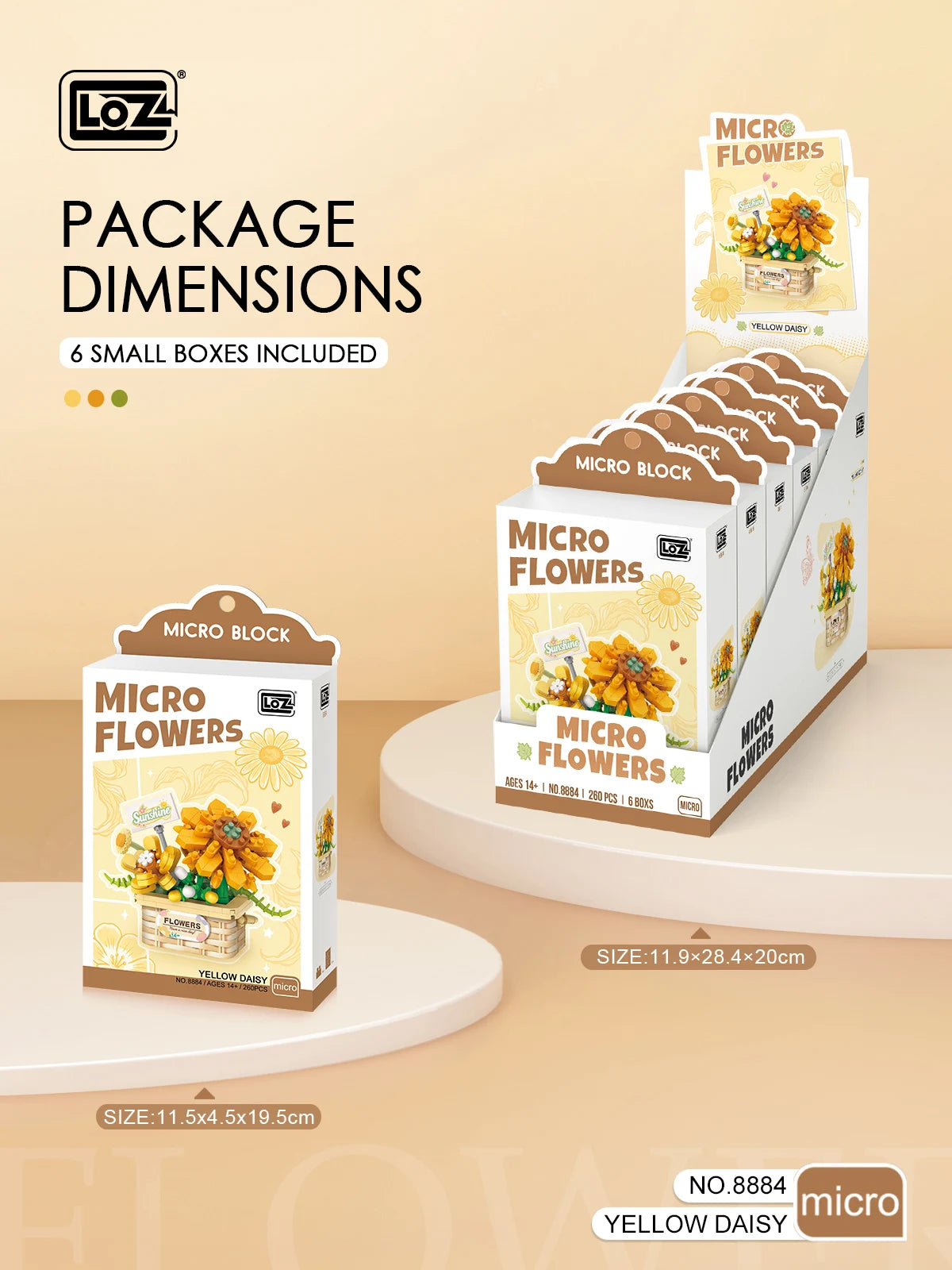 Set de Juguetes de Bloques de Construcción LOZ, Juego de Flores en Maceta, Modelo de Adorno Floral de Simulación para Escritorio, Juguete de Ensamblaje, Regalo Navideño para Niñas