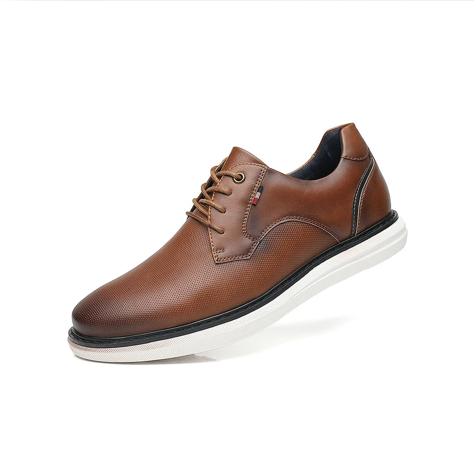 Zapatos de Hombre, Zapatos Casuales de Marca de Lujo, Cómodos, con Cordones, Estilo Ejecutivo, Zapatos de Vestir BHKH