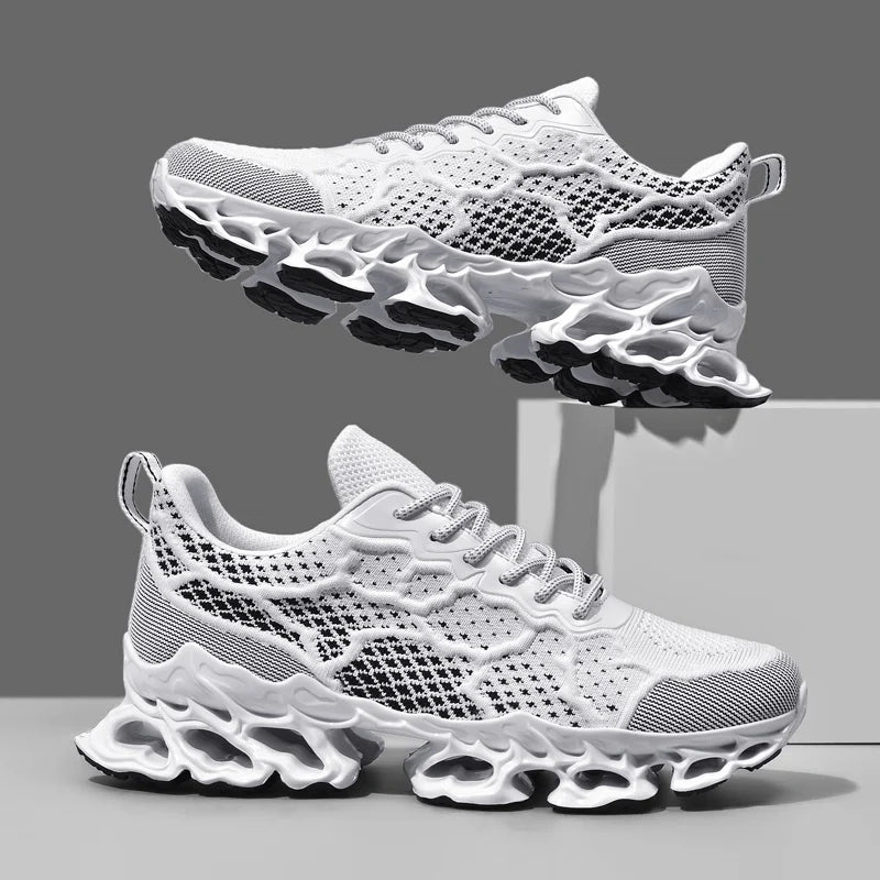 tenis masculino zapatos de hombre zapatillas hombre Zapatillas deportivas de lujo para hombre, zapatos informales para correr, mocasines de moda, color blanco