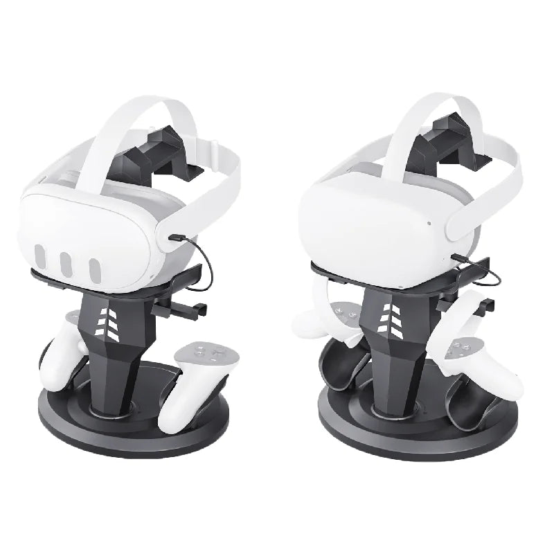 Estación de carga para gafas de realidad virtual, Gamepad almacenable, accesorios para dispositivos de realidad virtual, soporte de pantalla de escritorio para Quest2/Quest3