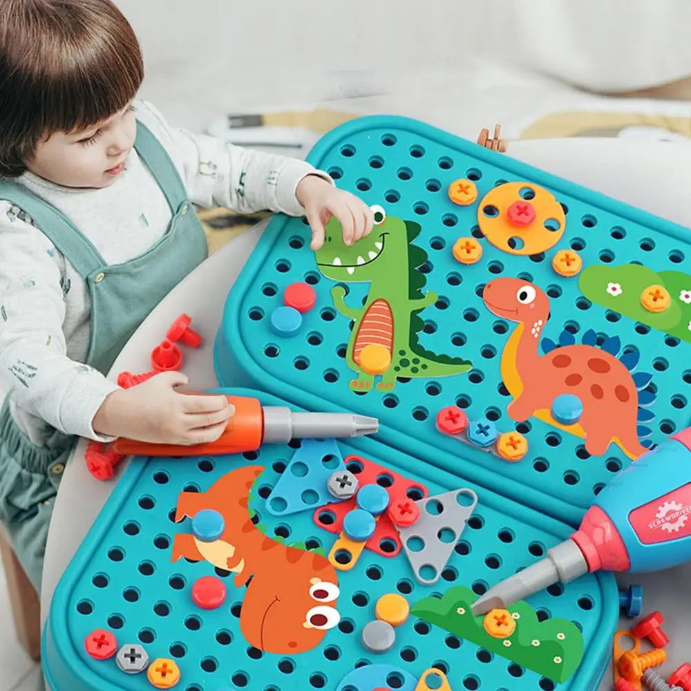 Set de Herramientas de Juguete para Niños con Taladro y Tuercas