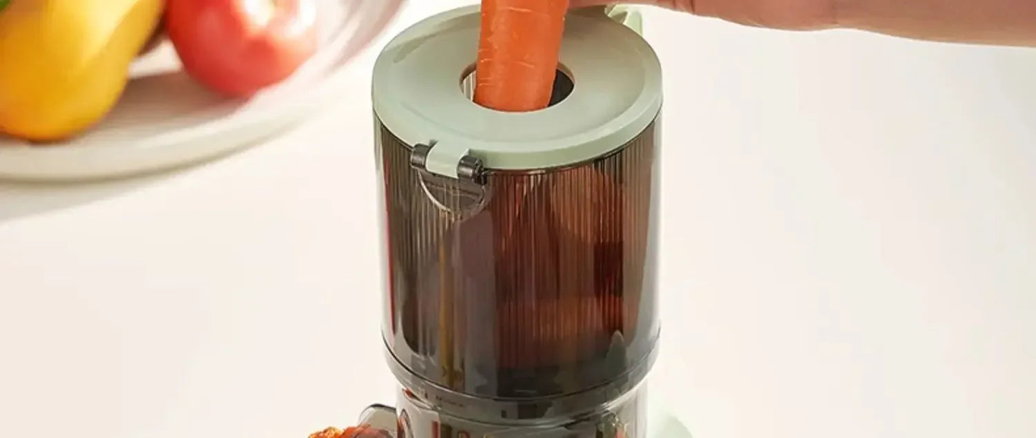 Exprimidor Eléctrico Automático 1L Molienda Lenta Gran Diámetro