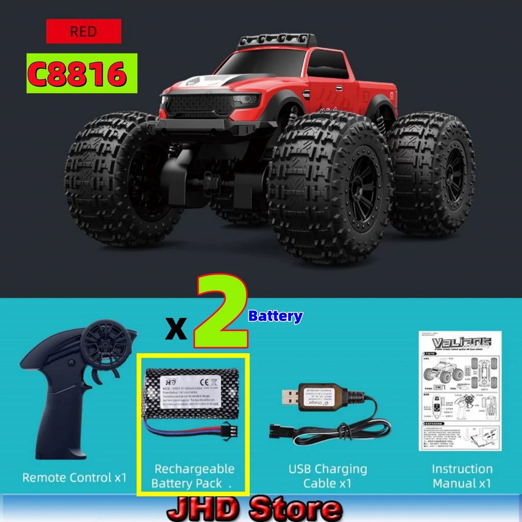 Auto RC Anfibio JJRC C8816 4WD Todoterreno con Luces LED 1:16