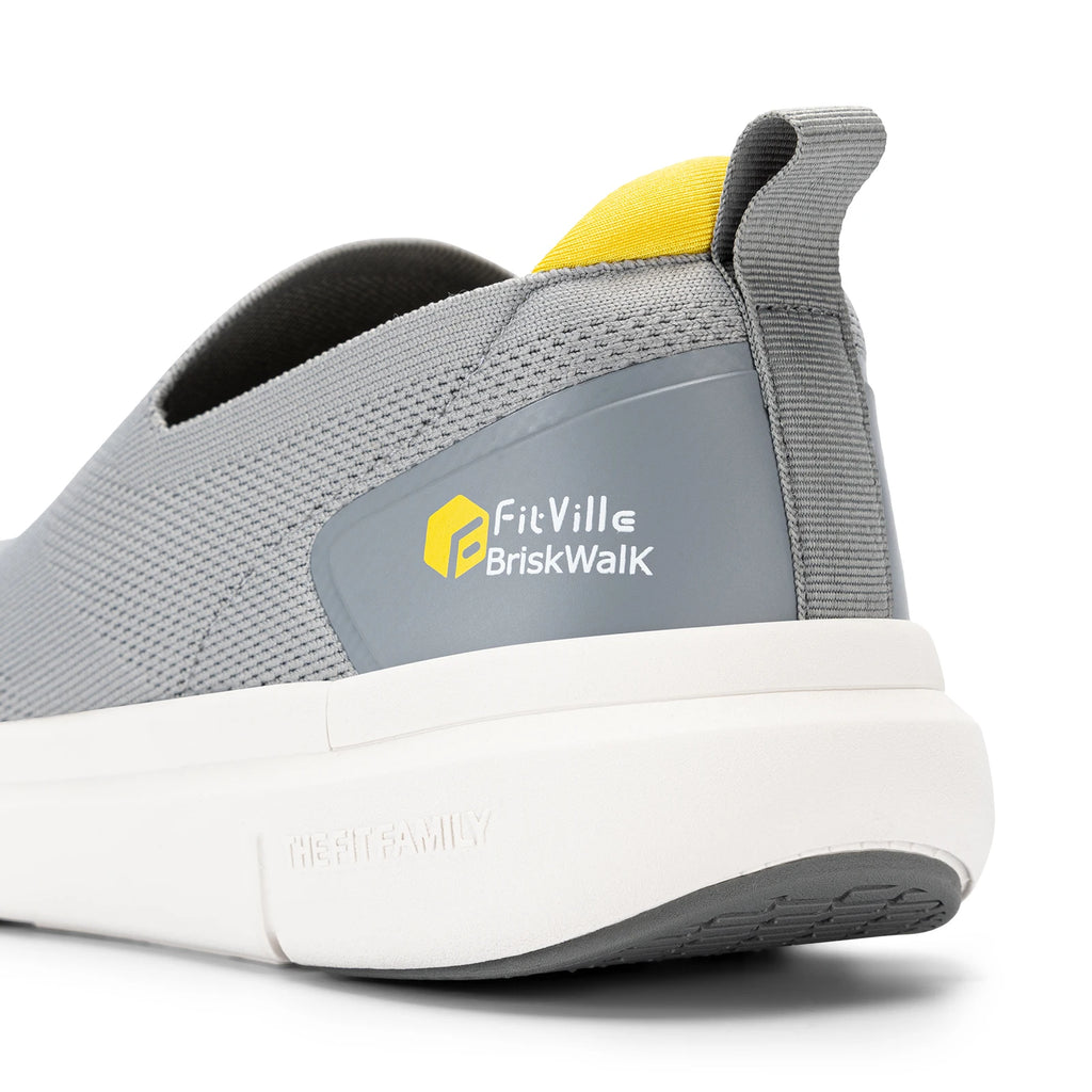 FitVille Zapatos para caminar para hombre, zapatos para fascitis plantar extraanchos, ligeros para pies hinchados, alivio ortopédico del dolor en el pie