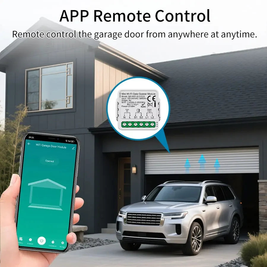 Controlador de Puerta de Garaje Tuya WiFi Zigbee