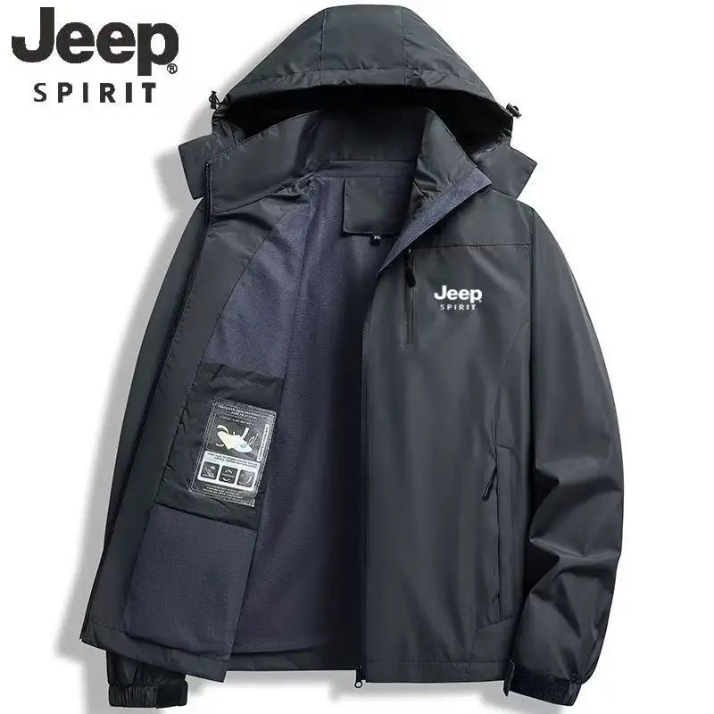 Chaqueta de Exterior JEEP Spirit para Hombre con Capucha Desmontable