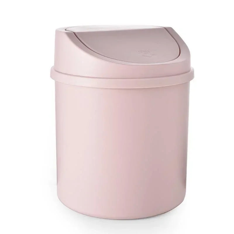 Mini cubo de basura de escritorio con tapa, organizador de basura, dormitorio, oficina, escritorio, caja de almacenamiento para coche, cocina, baño, basura