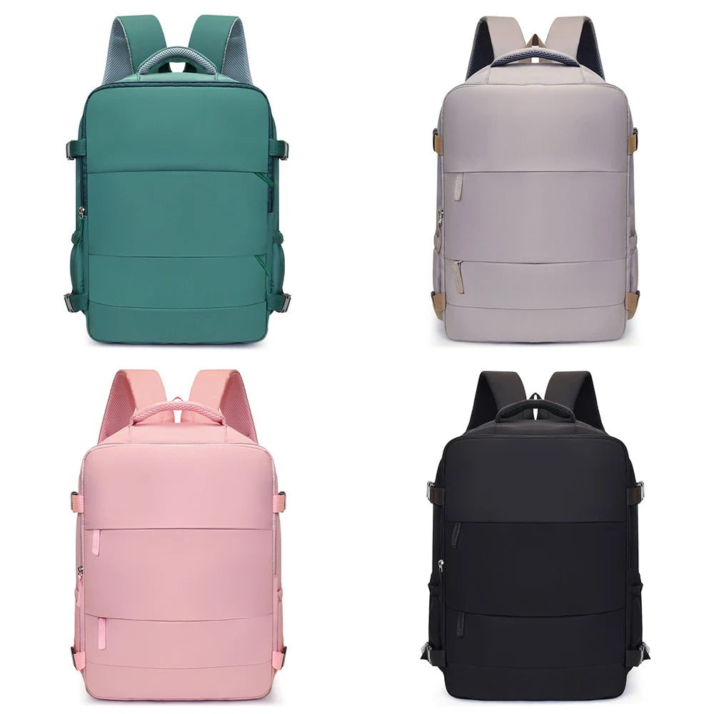 Mochila de Viaje Versátil 180°, Expandible con Compartimento para Laptop