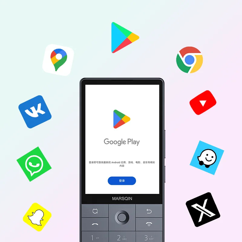 Nuevo teléfono inteligente Qin F25, Google Play, Android 14, tarjetas SIM duales, 6GB + 128GB, 2700mAh, WIFI Bluetooth, pantalla táctil de 3,54 pulgadas, MTK8786