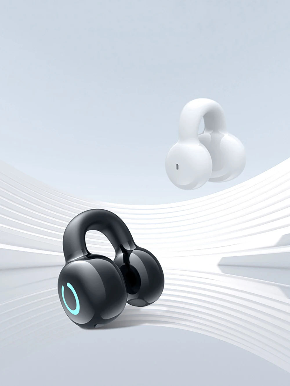 Auriculares Bluetooth 5,3 con Clip para la oreja, auriculares inalámbricos TWS, auriculares estéreo HiFi con reducción de ruido para Xiaomi iPhone Samsung